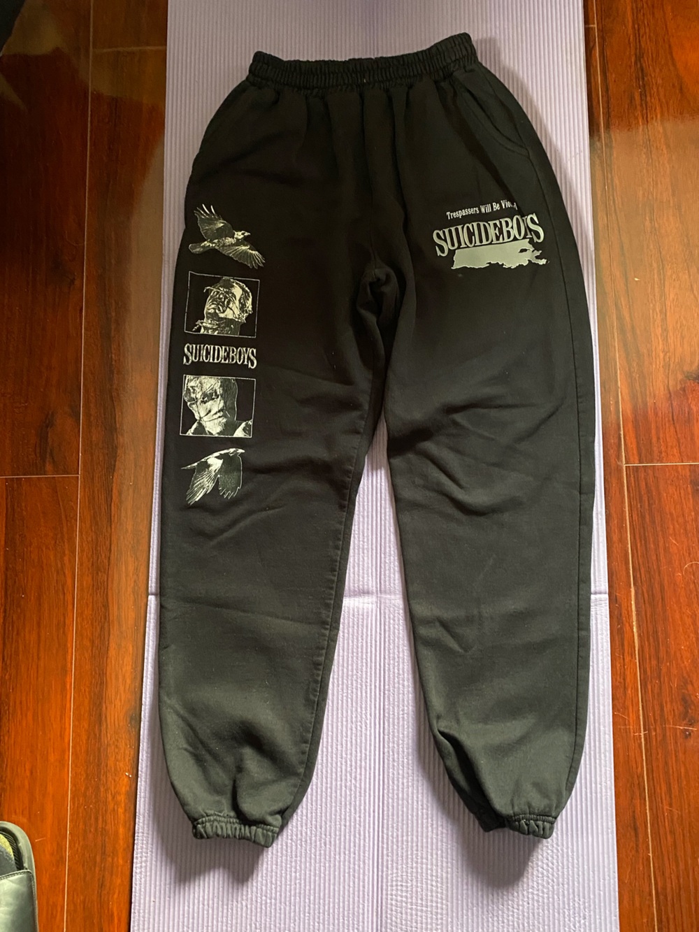 Suicideboys Black Graphic Jogger Sweatpants for Men